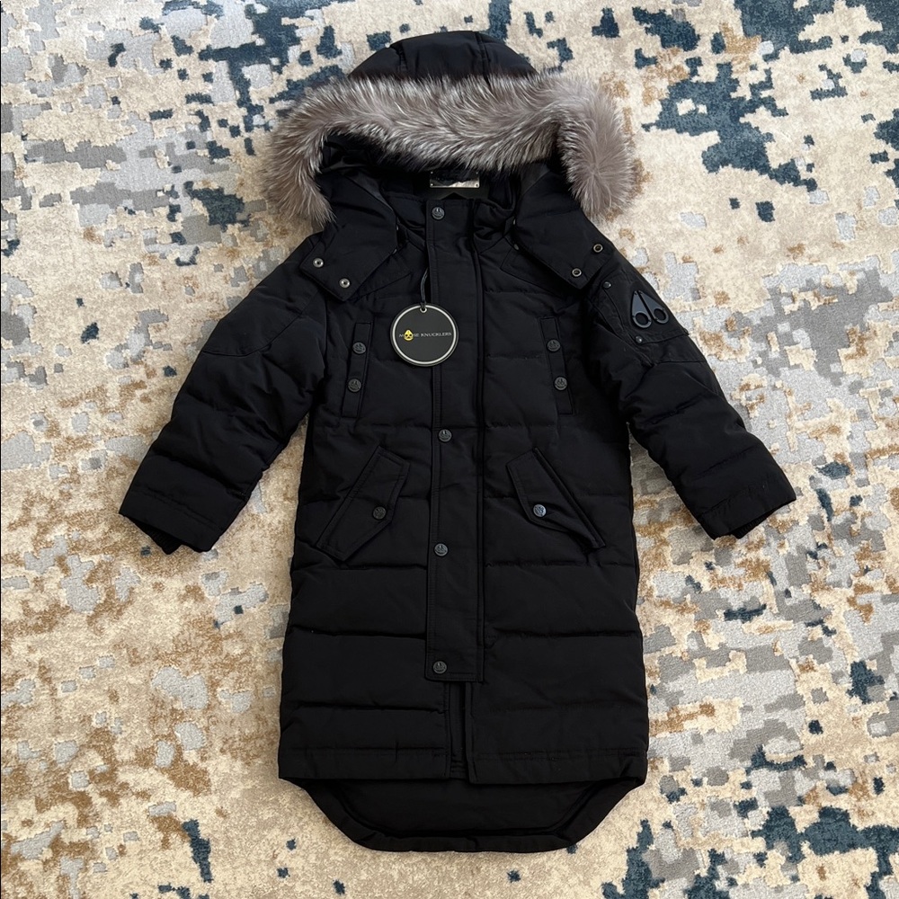NWT - Moose Knuckles Kids Parka - Black w/ Frost ☃️❄